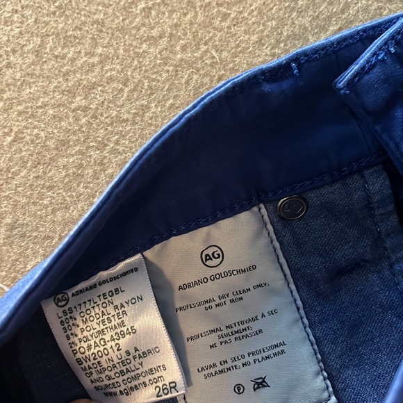 AG Farrah Skinny Ankle High Rise Leatherette Coated Jean- Size 26 R - Picture 9 of 13